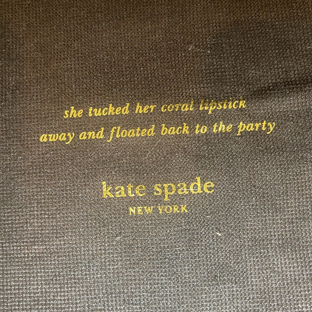 Kate spade ,NWT ,Black with Zipper close , 1 Pocket in side , shoulder Bag .tote - Picture 13 of 13